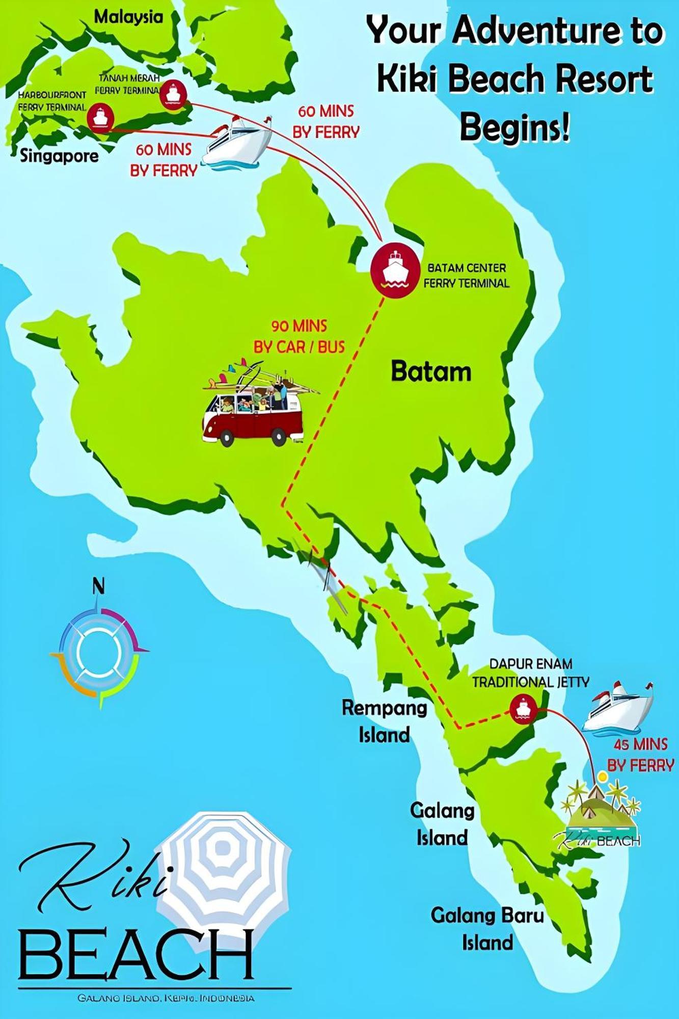 Kiki Beach Resort, Batam Galang Island Kültér fotó